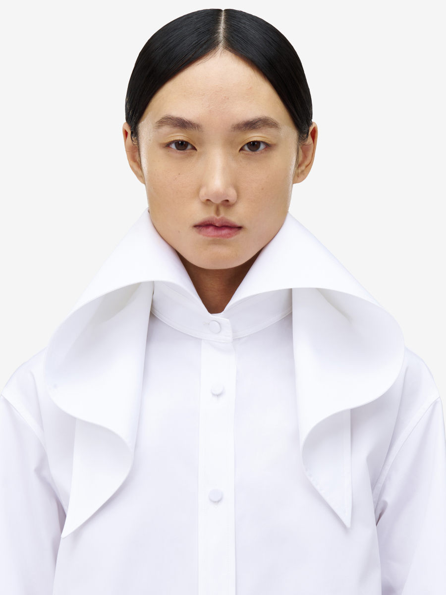 ALEXANDER MCQUEEN - Draped Collar Shirt - Item 821921QAABC9000